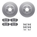 Dynamic Friction Co 4512-80100, Geospec Rotors with 5000 Advanced Brake Pads includes Hardware, Silver 4512-80100